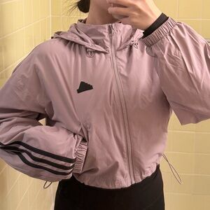 Adidas Cropped Jacket Women Violet
